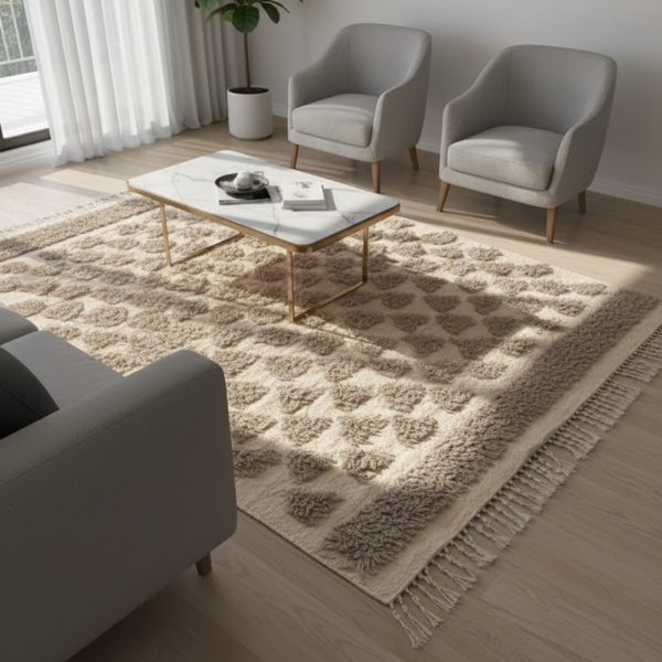 سجاد هاند ميد صوف فاخر متعدد المقاسات – موديل HAZ-004 من أوسكار فرنتشر