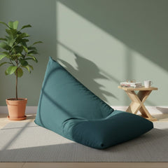Very distinctive and comfortable water pillow chair in denim color ELH-070
