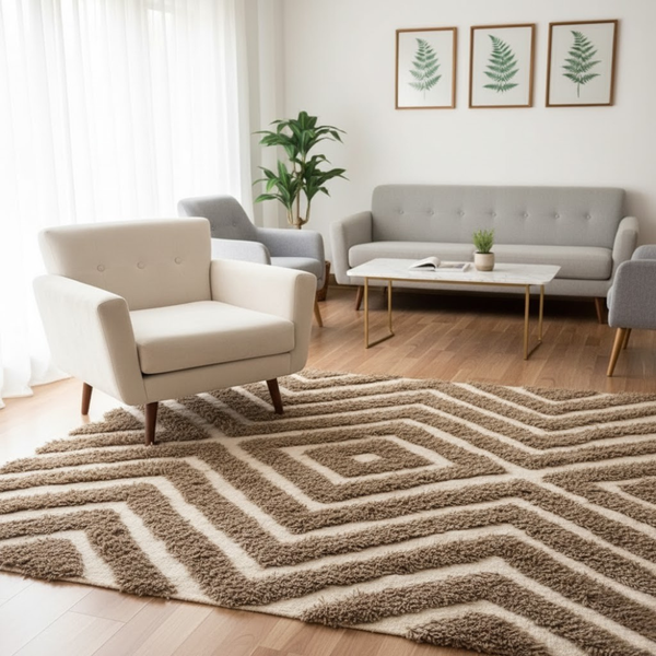 سجاد هاند ميد صوف فاخر متعدد المقاسات – موديل HAZ-005 من أوسكار فرنتشر