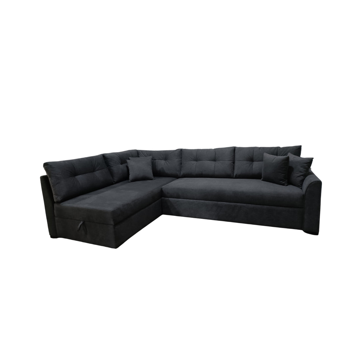 Manx 3-seat sofa with full back - red beech wood - HST-048