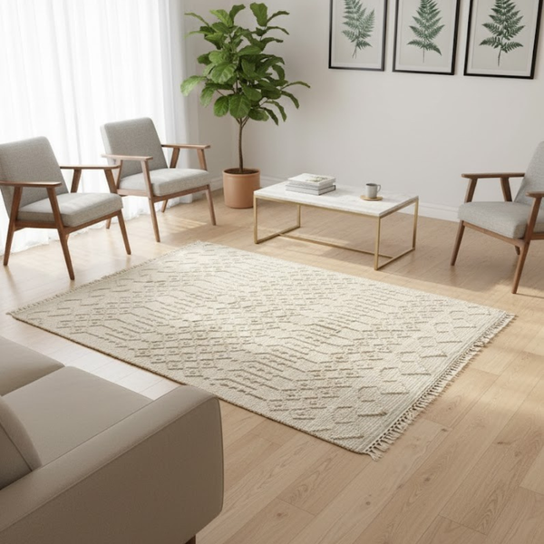 سجاد هاند ميد صوف فاخر متعدد المقاسات – موديل HAZ-031 من أوسكار فرنتشر