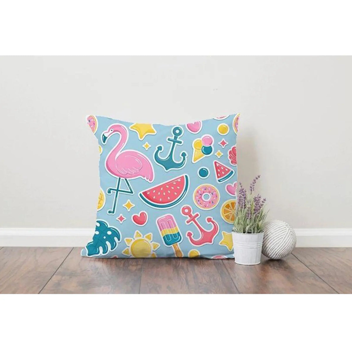 Plush children's pillow in linen - PRV-037