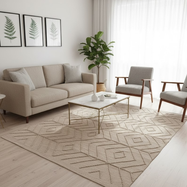 سجاد هاند ميد صوف فاخر متعدد المقاسات – موديل HAZ-035 من أوسكار فرنتشر