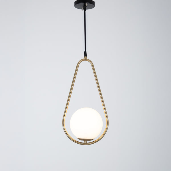 دلاية مودرن WDD-034 – تصميم فاخر باللون الذهبي مع زجاج أبيض أنيق ولمبة E27