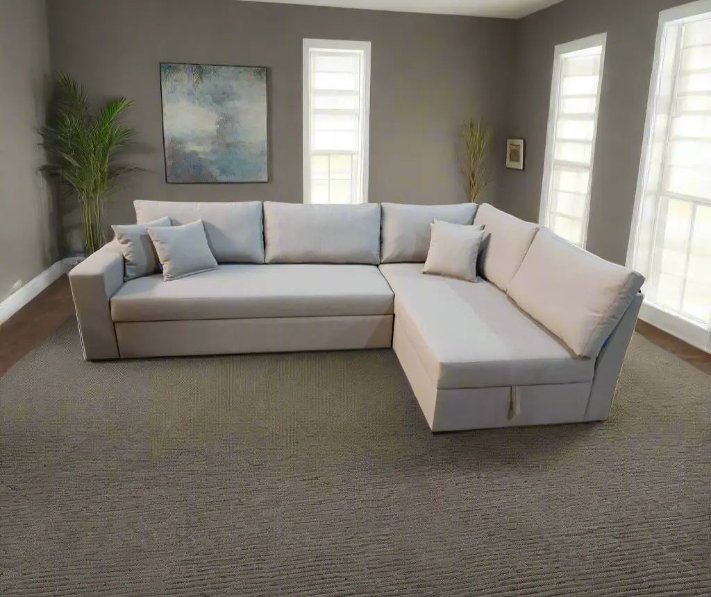 Manx 3-seat sofa with full back - red beech wood - HST-056