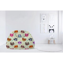 Children's plush bean bag with linen - PRV-068