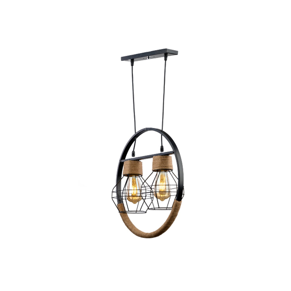 Aluminum chandelier with a modern and elegant design