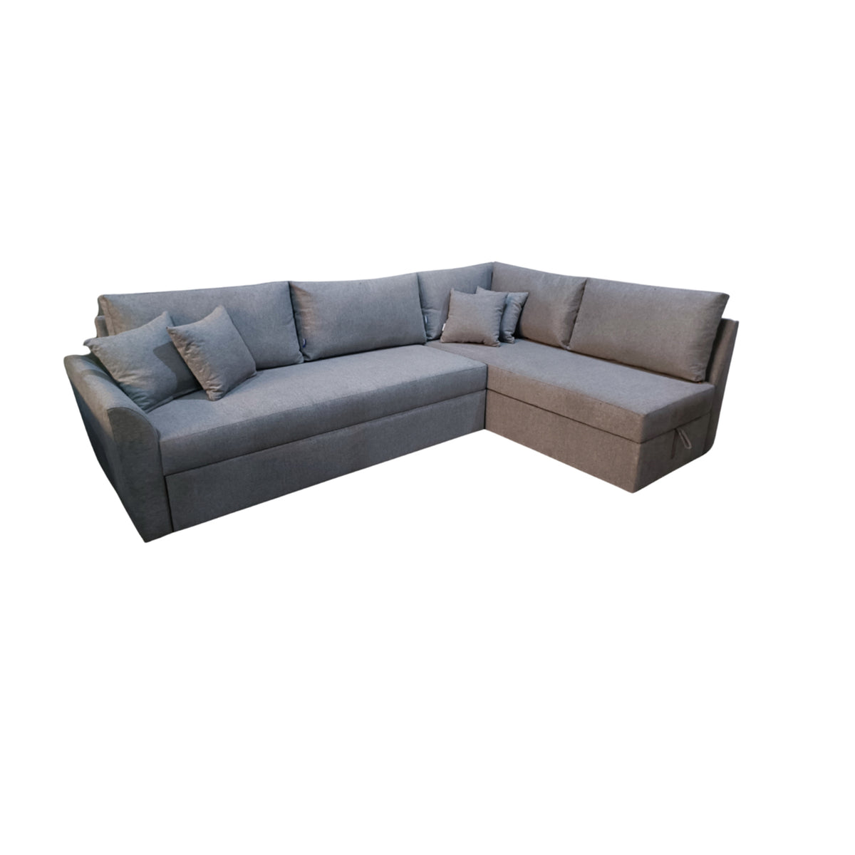 Manx 3-seat sofa with full back - red beech wood - HST-055