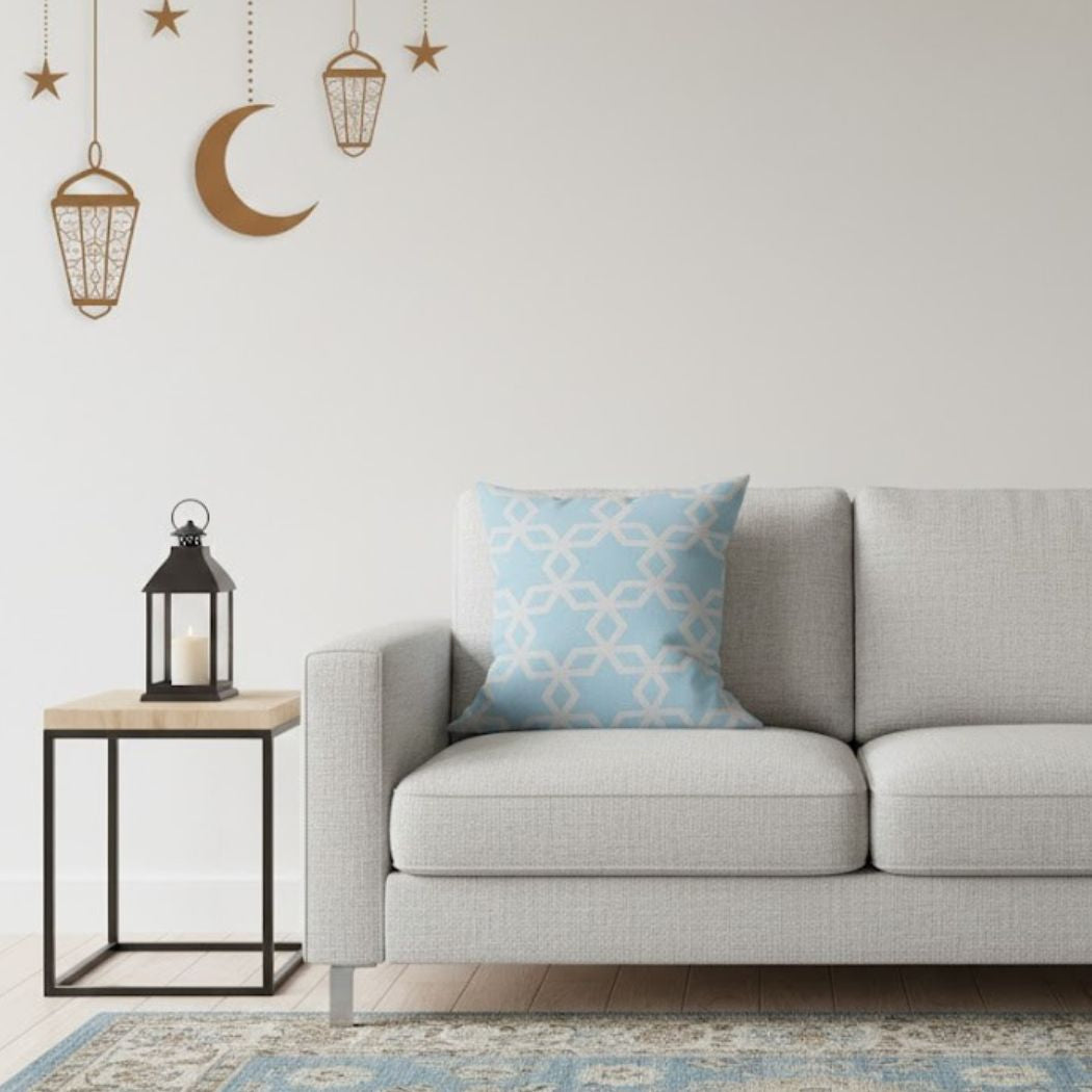 Ramadan Cushion 40×40 cm with Fiber Filling and Zipper – Elegant Ramadan Design | OS-RAM-054