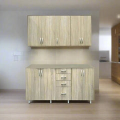 Two-piece kitchen made of high-quality MDF wood – modern design