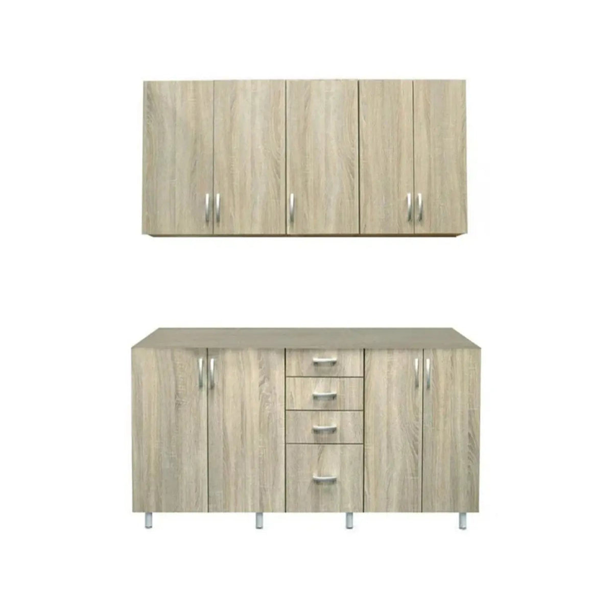 Two-piece kitchen made of high-quality MDF wood – modern design