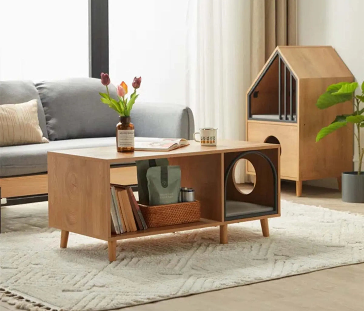 High quality MDF wood coffee table - O-SRH-092