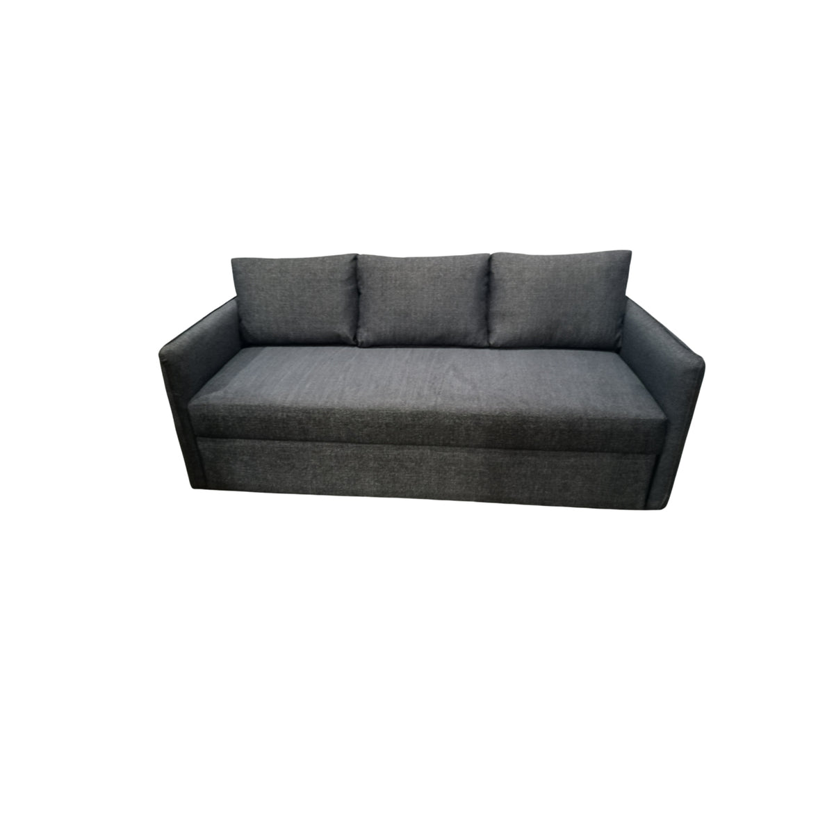 3 seater sofa with fixed back - red beech wood - HST-007