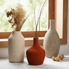 Set of 3 Multicolored Gradient Modern Pottery Vases – KHK-004
