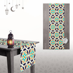 Ramadan Dining Tablecloth Velvet Sabia Imported in Two Sizes – A Touch of Luxury for the Ramadan Table | OS-RAM-110