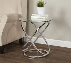 Berry side table 50 * 45 glass