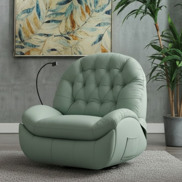 Lazy Boy Chair RLB-04 – Rocking and Swiveling with Chaise Lounge and Mobile Holder with Comfortable and Thoughtful Design