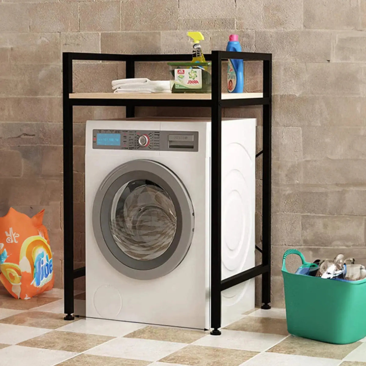 High Quality MDF Wood Bathroom Storage Unit - OSM-490
