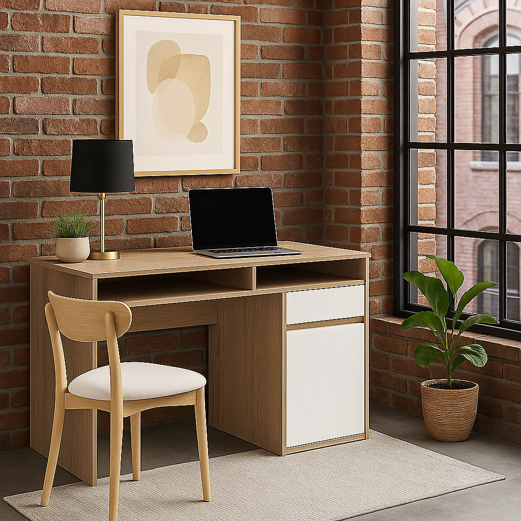 مكتب خشب MDF عملي بتصميم عصري للعمل والدراسة – WAF-240