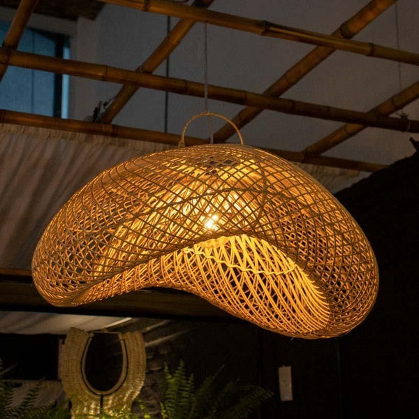Natural Bamboo Chandelier – Luxury Handmade Design Large Size for a Stunning Look - HOB-044