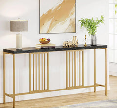 كونسول معدني مع خشب MDF – تصميم عصري وأنيق
