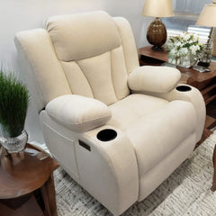 Red Beech Wood Recliner - Turkish Mechanism - Imported Easy-to-Clean Suede Leather - BIM-004