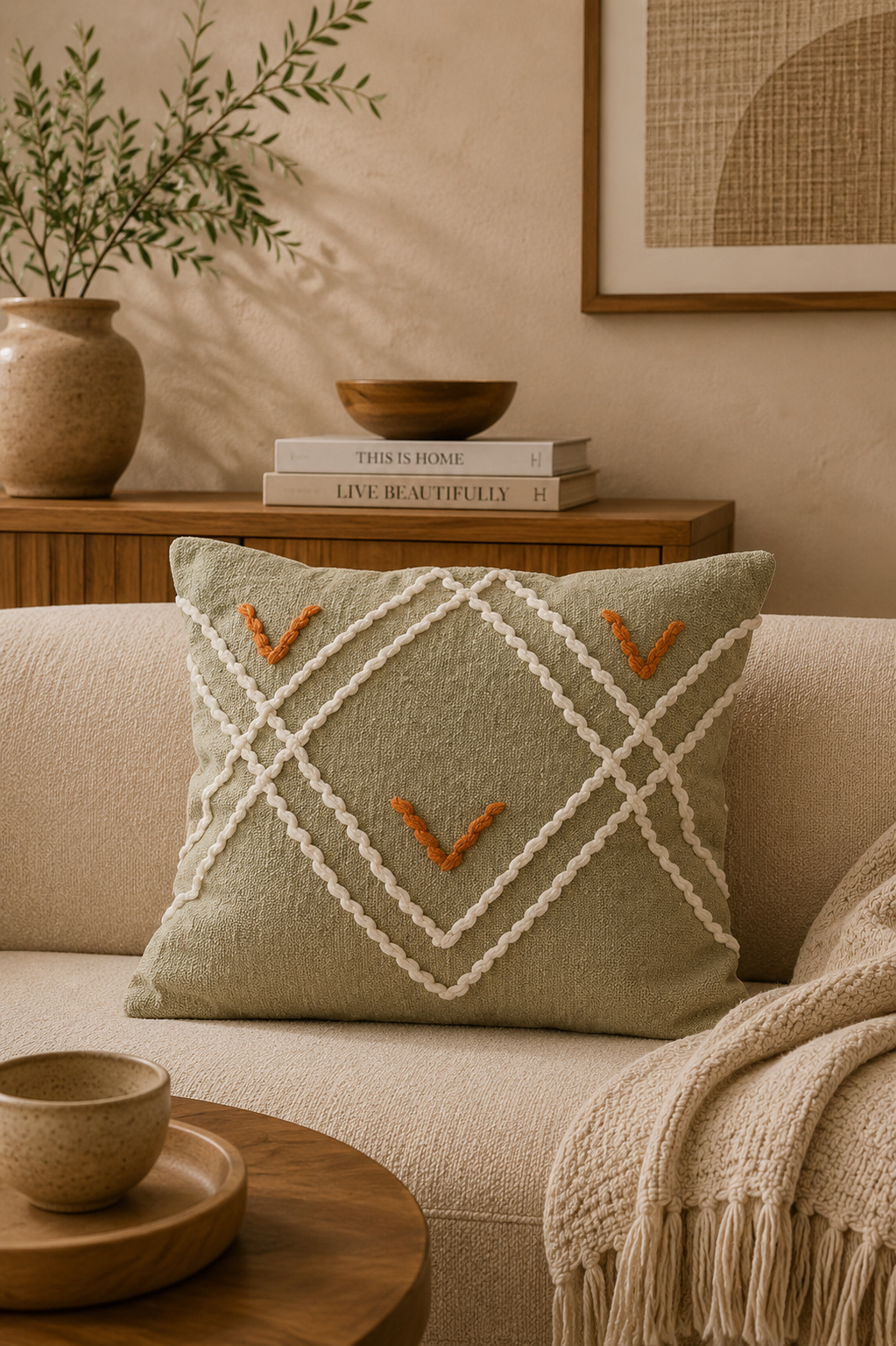 Handmade wool cushion from Oscar Furniture – Rof-114