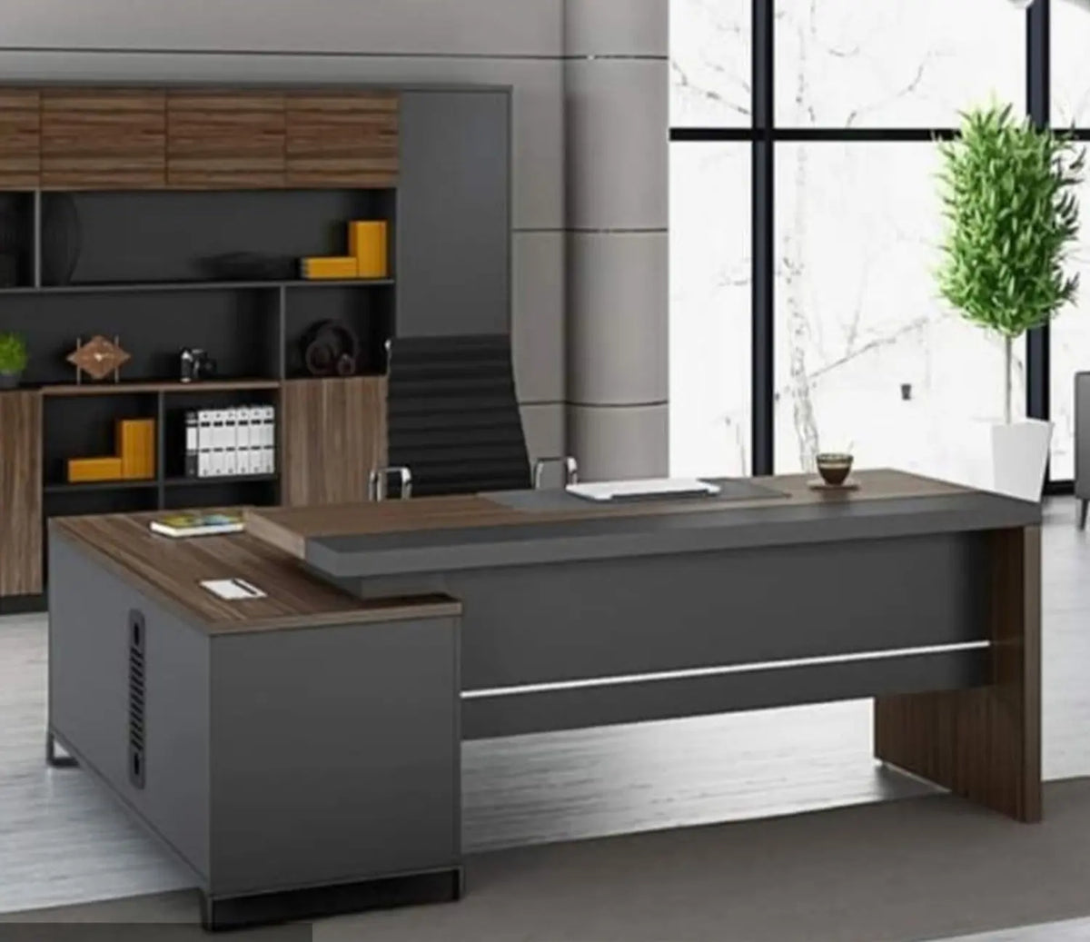 Premium MDF Wooden Manager’s Desk with a Luxurious Design – Model HFS-073
