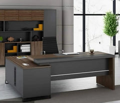 Premium MDF Wooden Manager’s Desk with a Luxurious Design – Model HFS-073