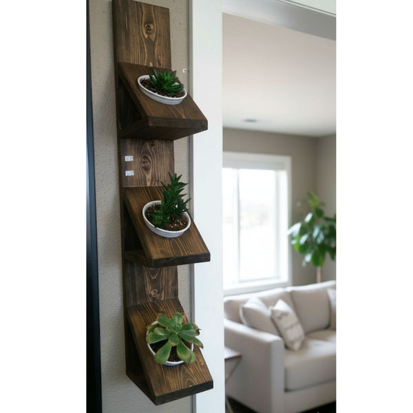 Natural Pine Wood Wall Shelf – Model CHW-108 from Oscar Furniture