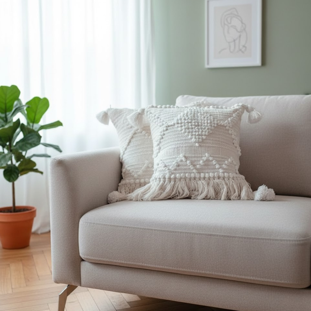 Handmade wool cushion size 45×45 cm from Oscar Furniture – distinctive design HAZ-117