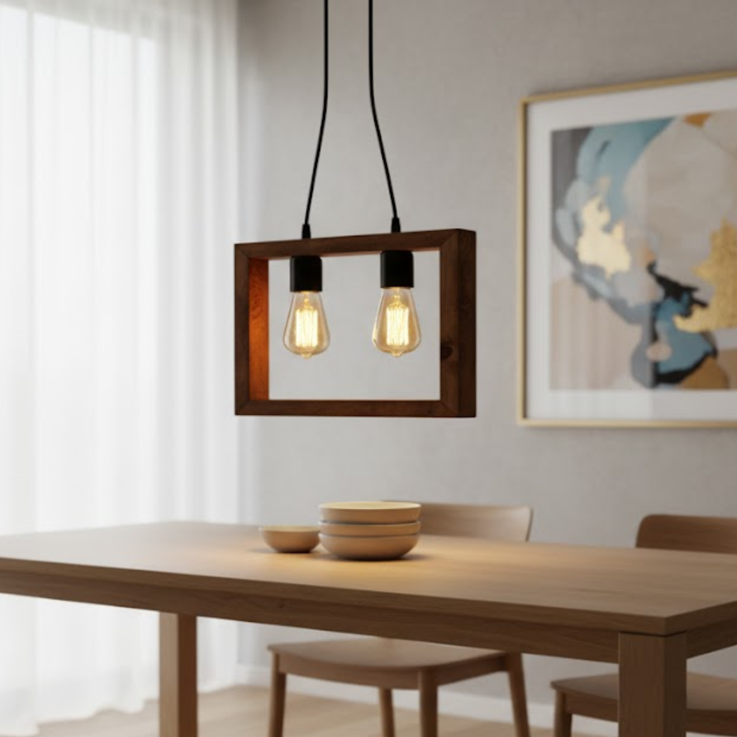 Natural Double Coated Reddish Brown Wood Keychain – Model SKN-008 from Oscar Furniture