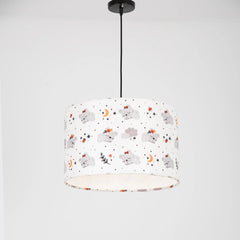 Modern Ceiling Pendant WDD-013 – Luxury Design of Velvet Fabric Print with Vacuum Layer and Durable Iron Chassis