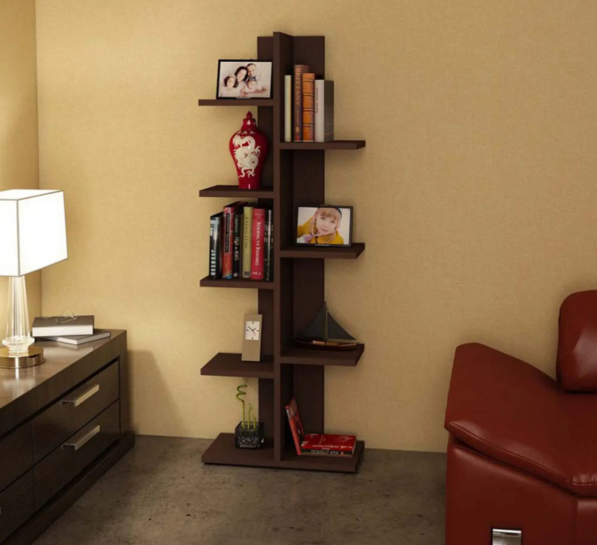High quality MDF wood bookcase - OUBE-079