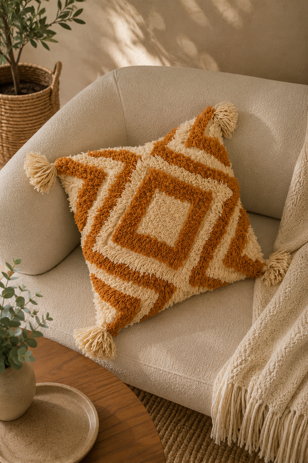 Handmade wool cushion from Oscar Furniture – Rof-118