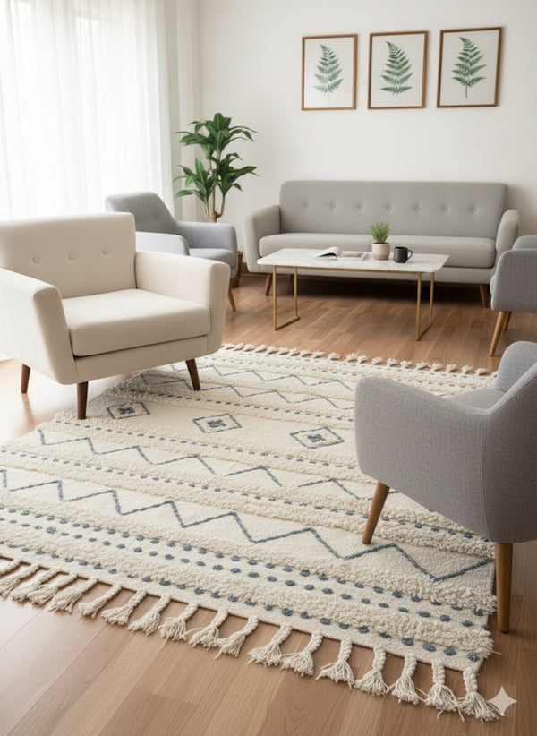 سجاد هاند ميد صوف فاخر متعدد المقاسات – موديل HAZ-006 من أوسكار فرنتشر