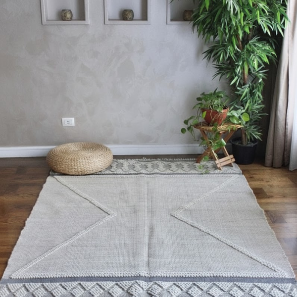 سجاد هاند ميد صوف فاخر متعدد المقاسات – موديل HAZ-013 من أوسكار فرنتشر