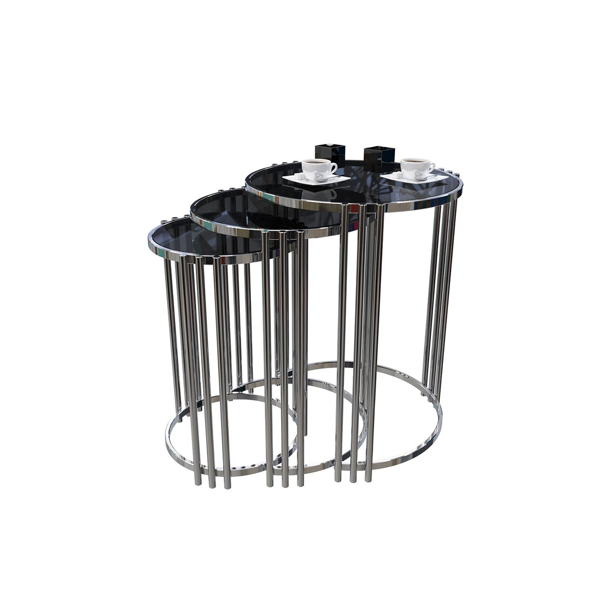 ترابيزة جانبية ستانلس ستيل - ORX-045