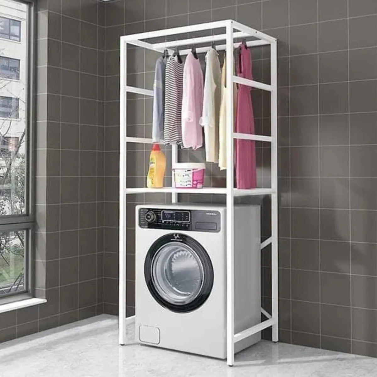High Quality MDF Wood Bathroom Storage Unit - OSM-491