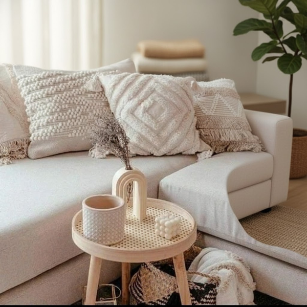 كوشن صوف هاند ميد مقاس 45×45 سم من أوسكار فرنتشر – تصميم مميز HAZ-122