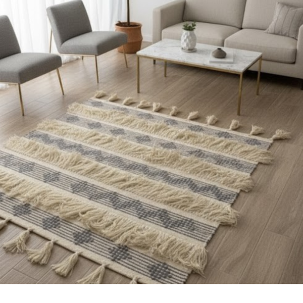 سجاد هاند ميد صوف فاخر متعدد المقاسات – موديل HAZ-014 من أوسكار فرنتشر