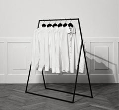 Iron clothes rack with electrostatic paint