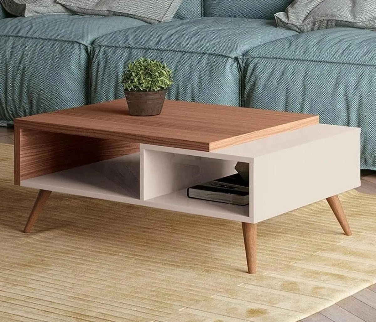 Spanish MDF wood coffee table - MAD-094