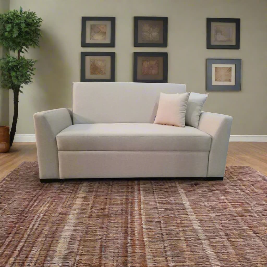 Manx 2-Seater Sofa Bed - Red Beech Wood - HST-072