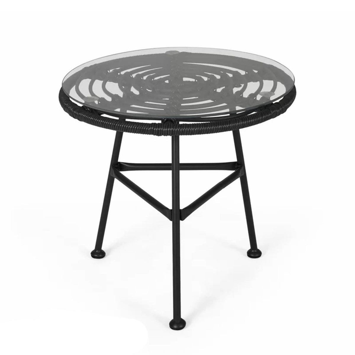 Brita outdoor decor table in black