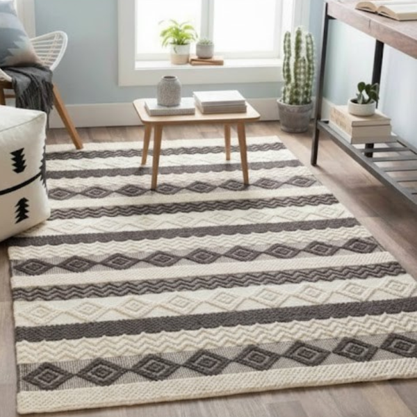 سجاد هاند ميد صوف فاخر متعدد المقاسات – موديل HAZ-081