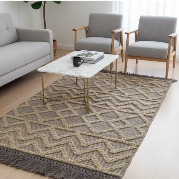 سجاد هاند ميد صوف فاخر متعدد المقاسات – موديل HAZ-024 من أوسكار فرنتشر