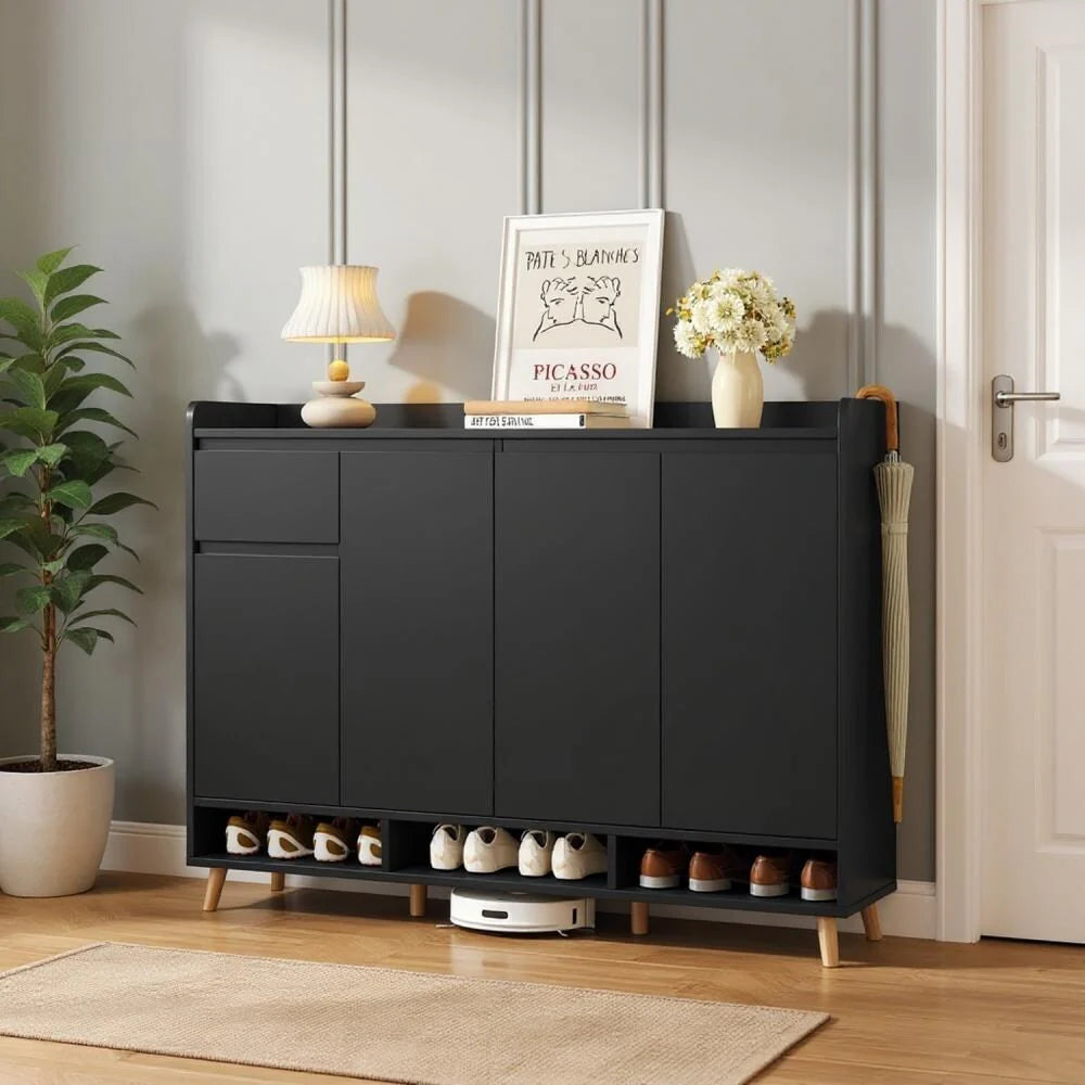 Modern MDF Wood Shoe Rack for Shoe Organization – WAF-187