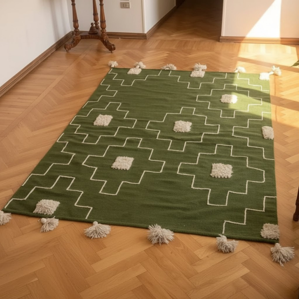 سجاد هاند ميد صوف فاخر متعدد المقاسات – موديل HAZ-045 من أوسكار فرنتشر