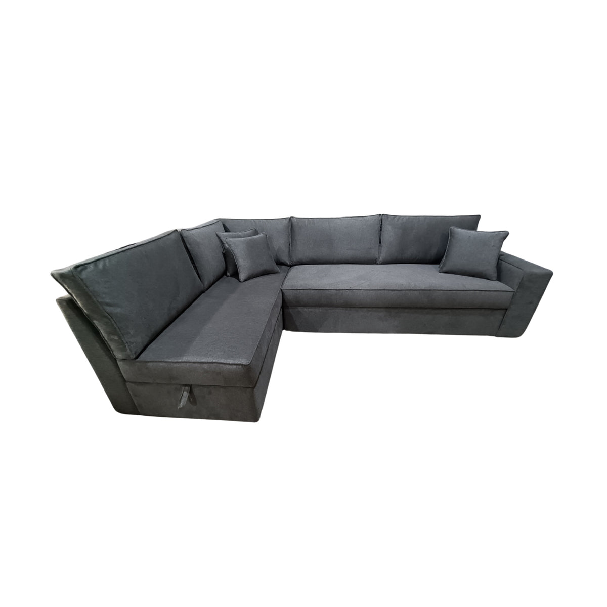 Manx 3-seat sofa with full back - red beech wood - HST-049